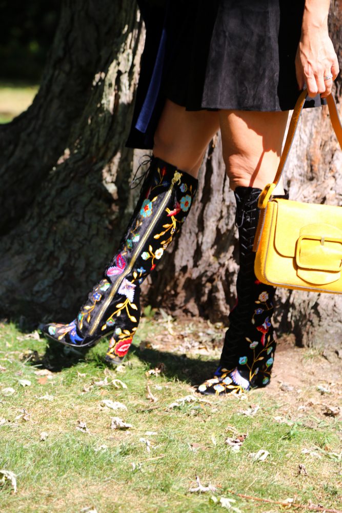 Knee high in flowers...